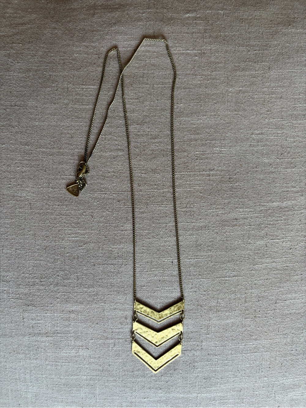 Silpada Gold Chevron Pendant Necklace